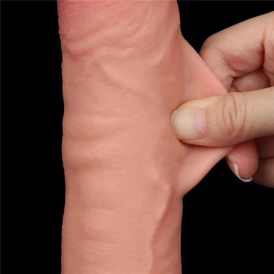 9.5 Inches Sliding Skin Dual Layer Soft Dildo