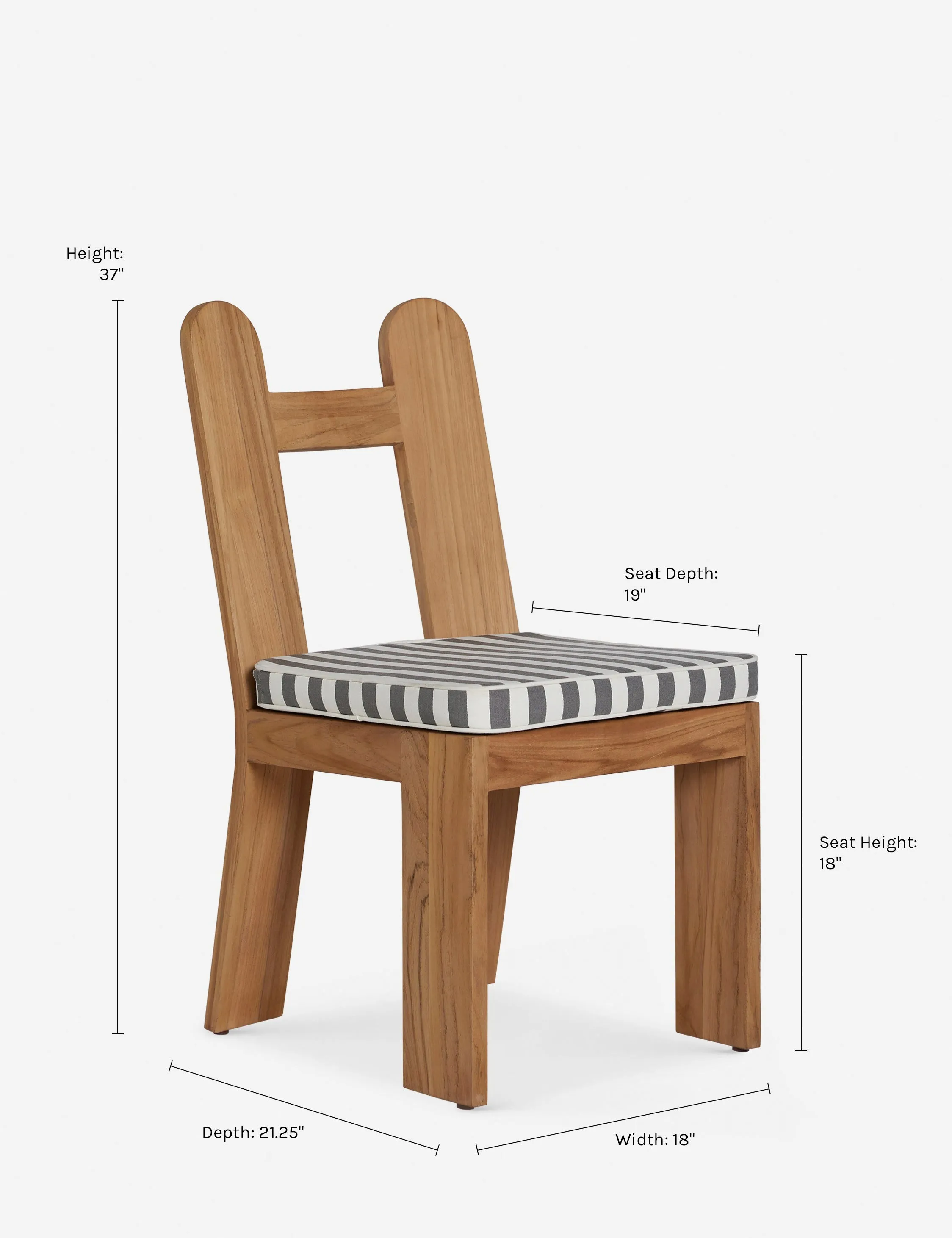 Abbot Outdoor Dining Chair by Sarah Sherman Samuel