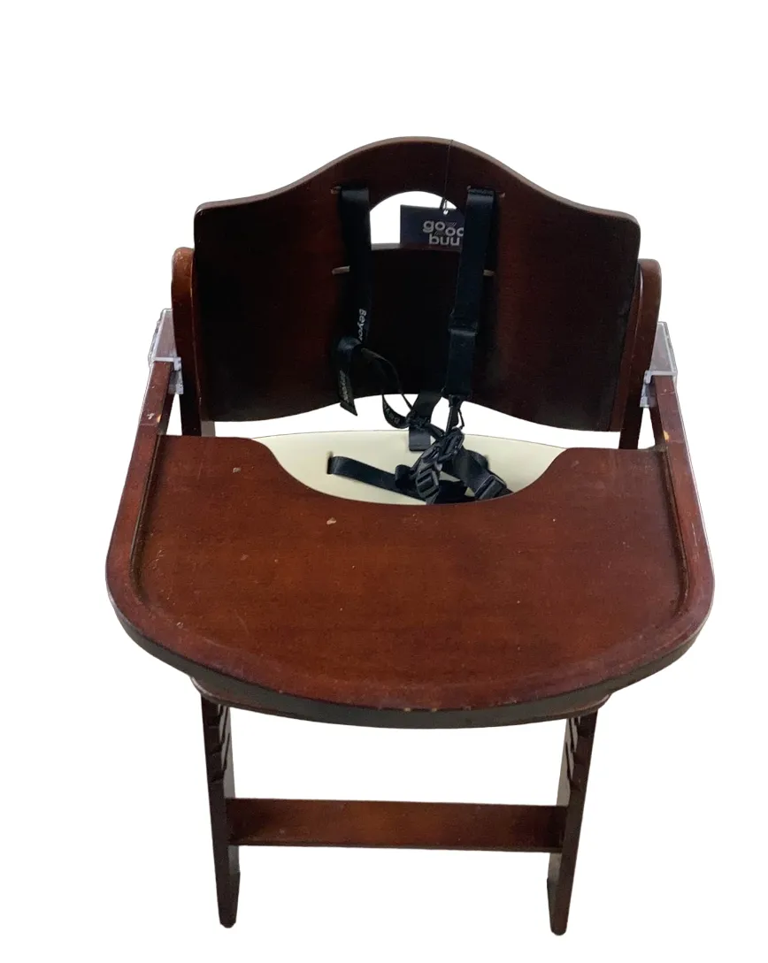 Abiie Beyond Junior Y Wooden High Chair, Mahogany/White