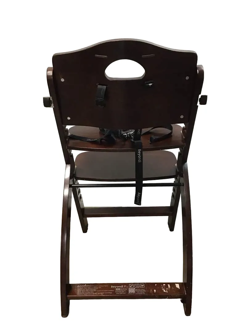 Abiie Beyond Junior Y Wooden High Chair, Mahogany/White