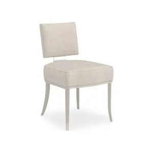 Allocated Side Dining Chair - White, Silver