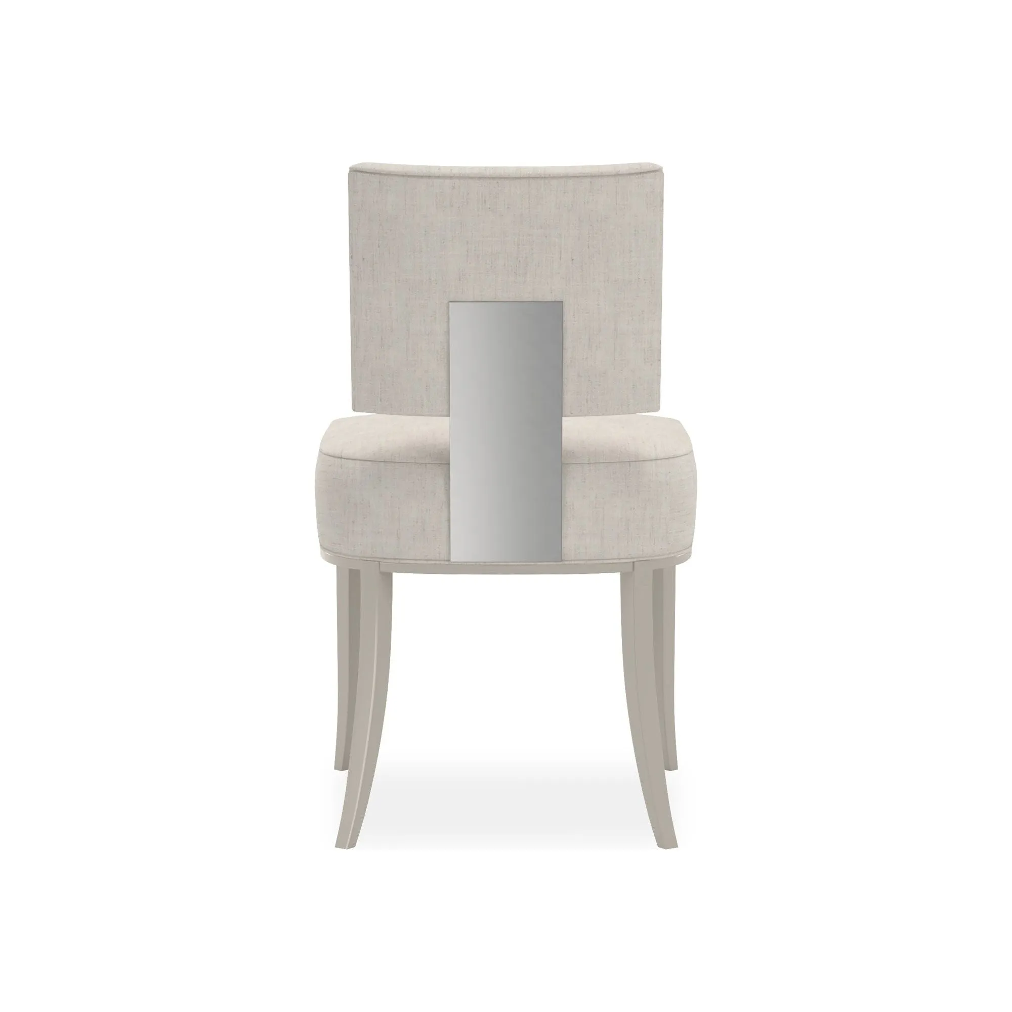 Allocated Side Dining Chair - White, Silver