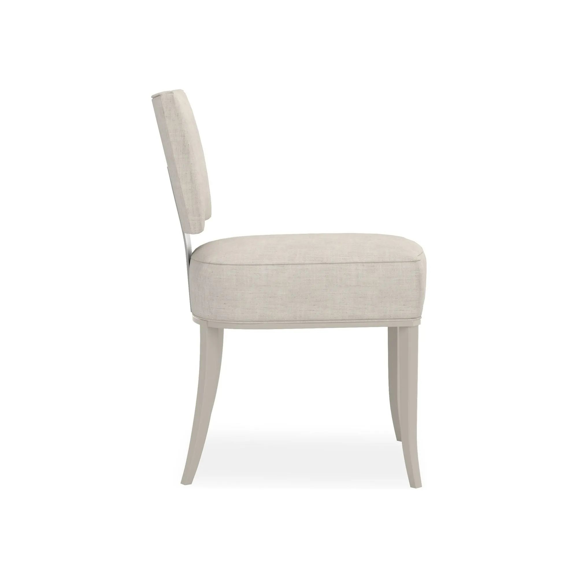 Allocated Side Dining Chair - White, Silver