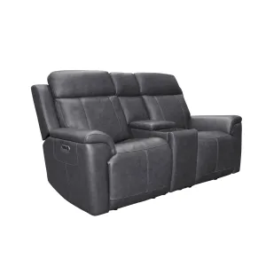 Amelia Charcoal Leather Slumberland Exclusive