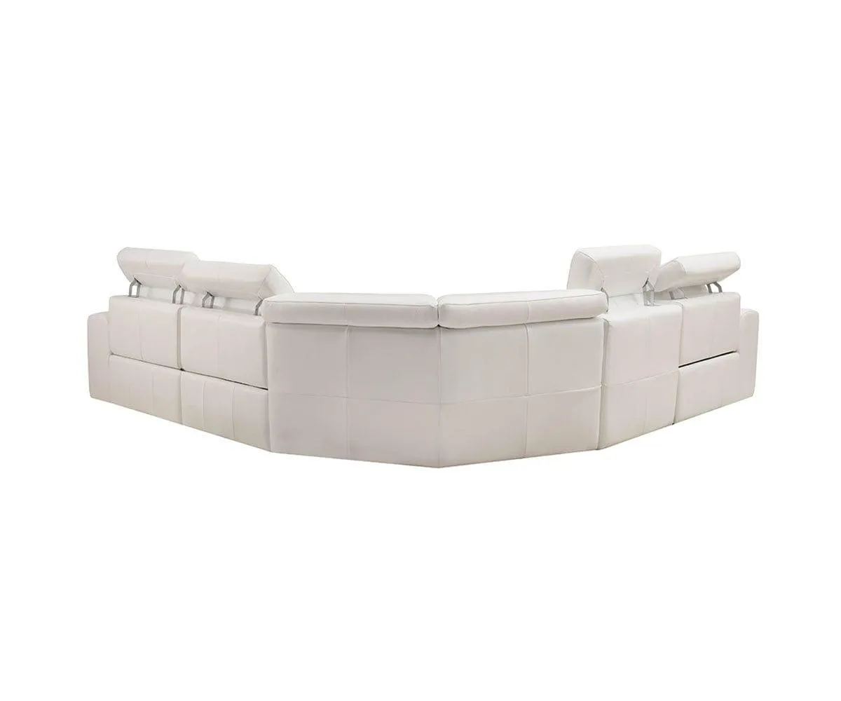 Angelo Leather Power Reclining Sectional