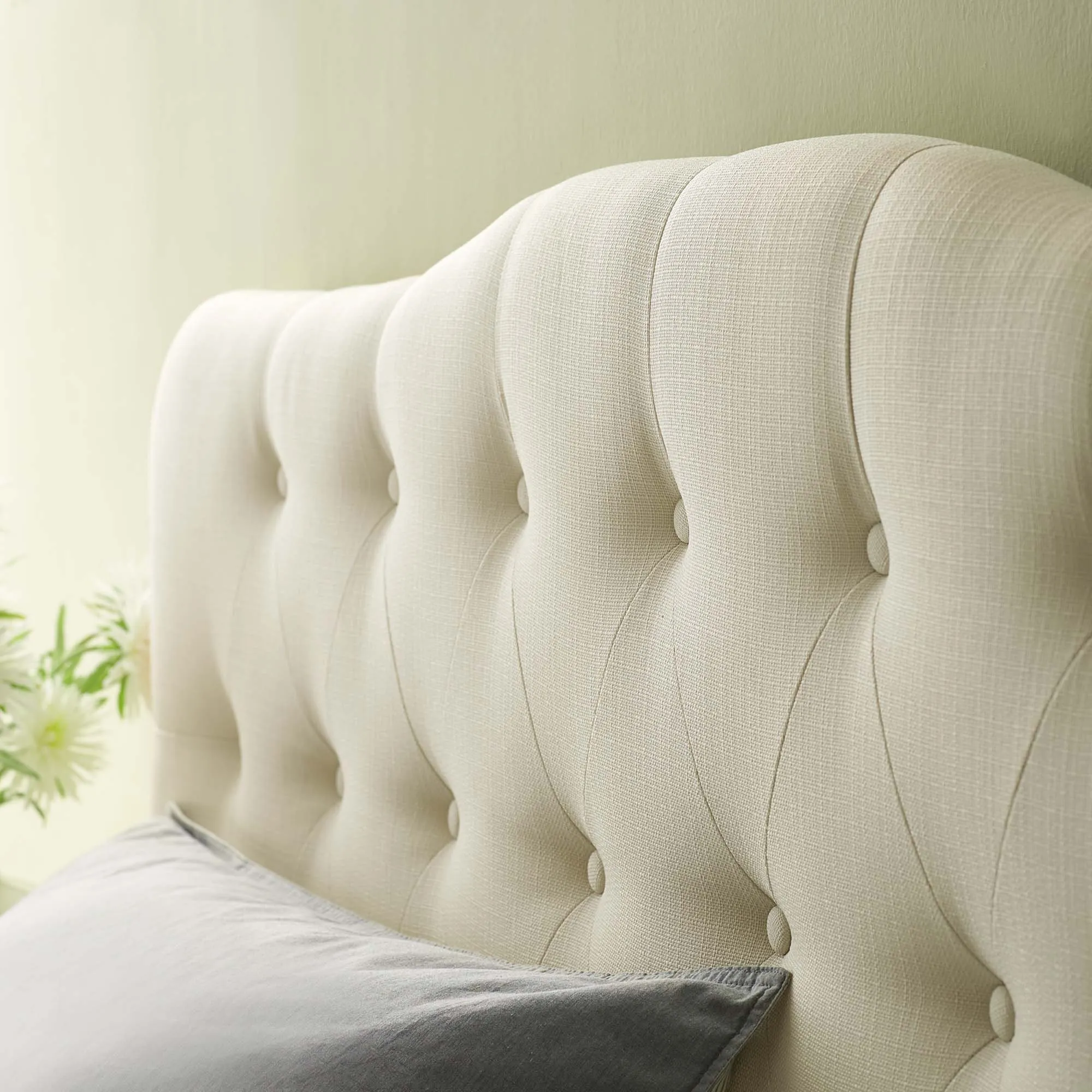 Annabel Upholstered Fabric Headboard by Modway