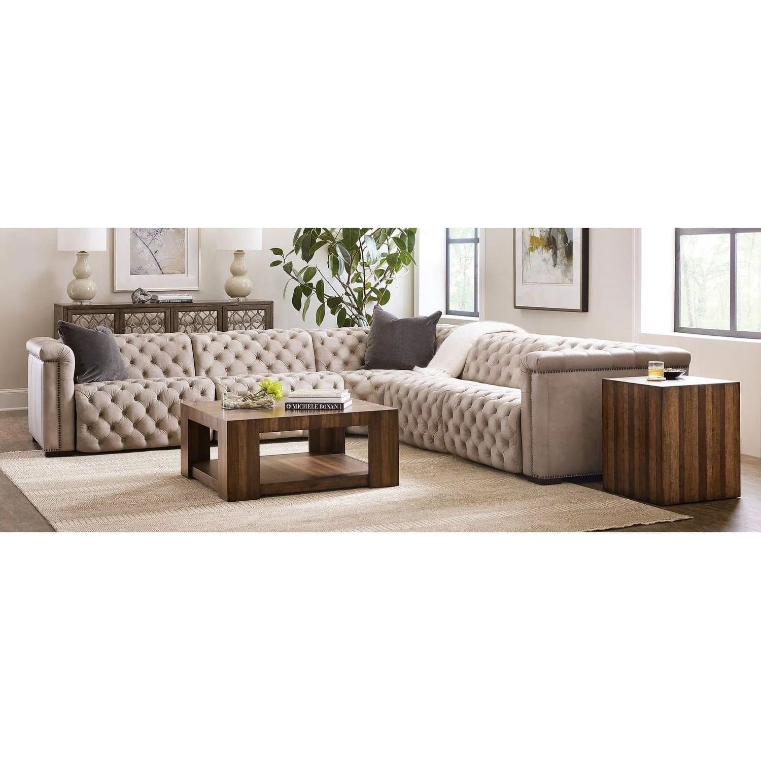Apollo 5-Piece Sectional with Power Recliner and Headrests