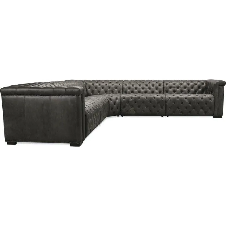 Apollo 5-Piece Sectional with Power Recliner and Headrests