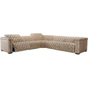 Apollo 5-Piece Sectional with Power Recliner and Headrests