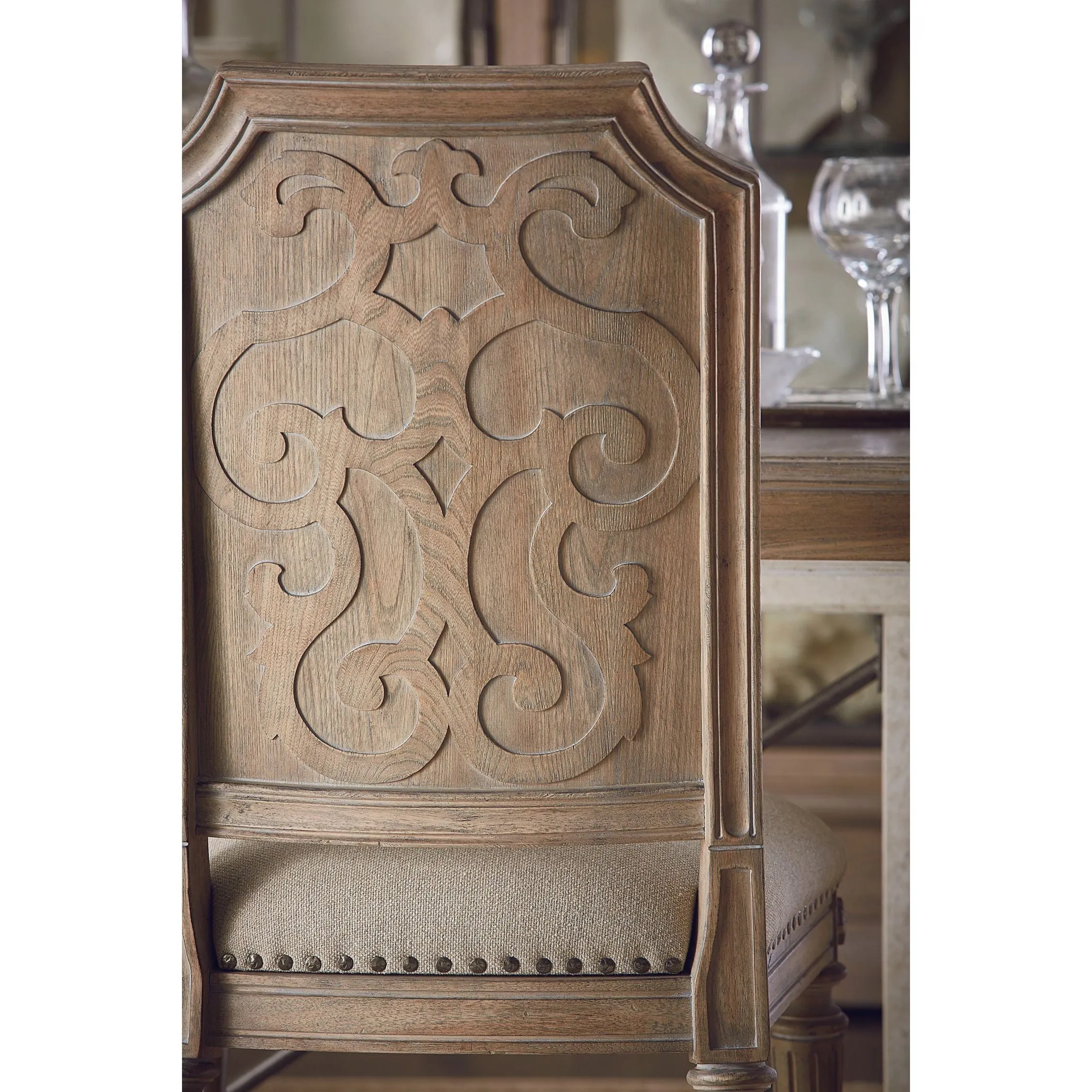 Arch Salvage Mills Side Chair - Brown, Beige