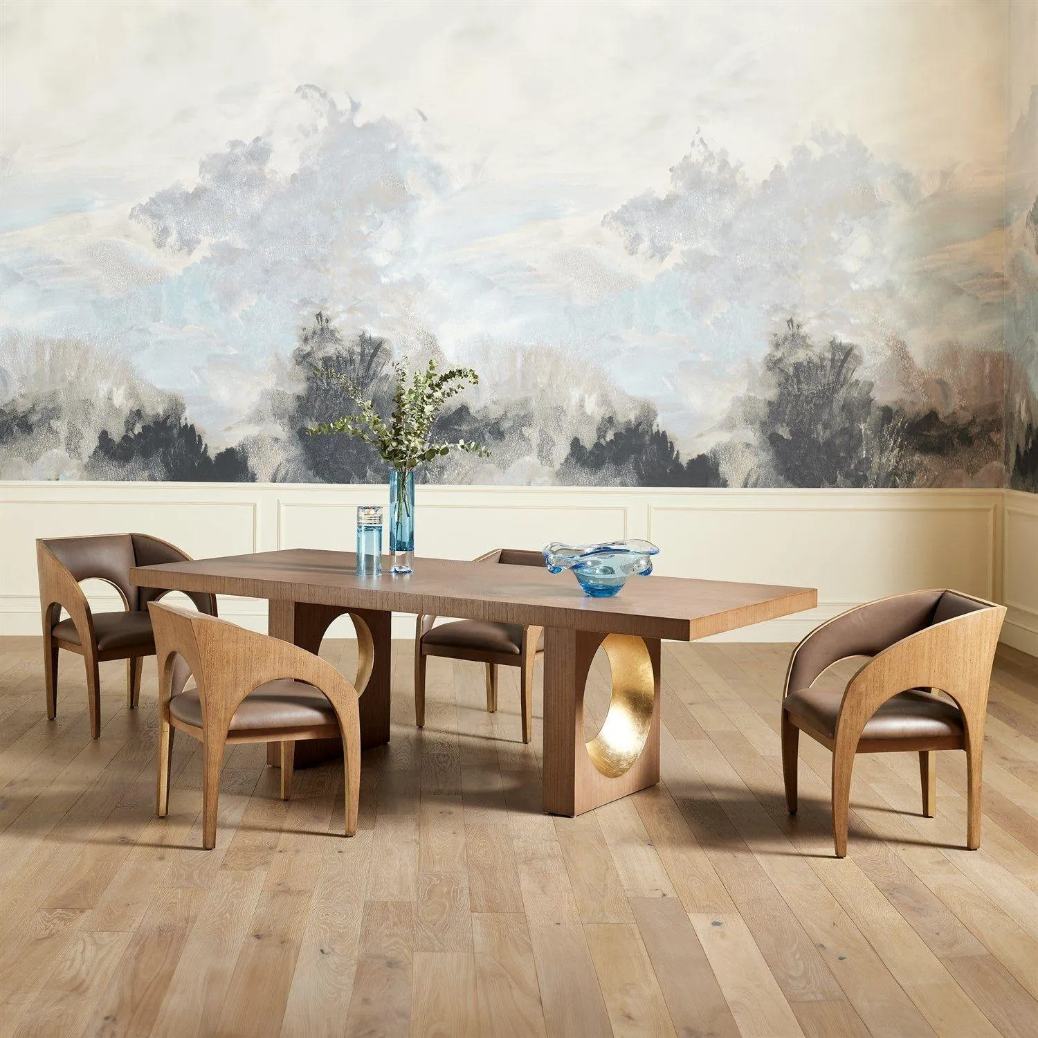 Arches Dining Chair-Nutmeg/Champagne