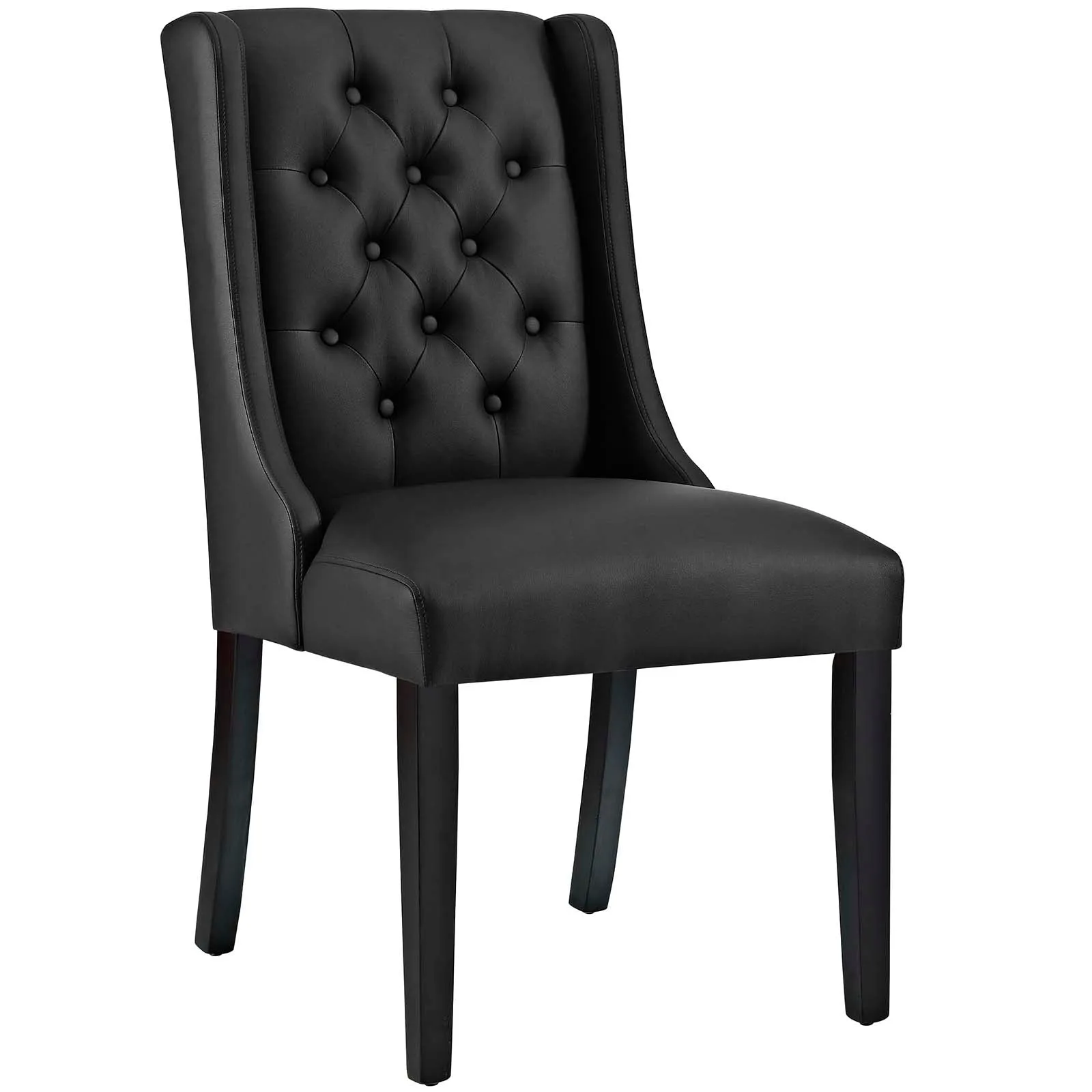 Baronet Dining Chair Vinyl Set of 2 by Modway