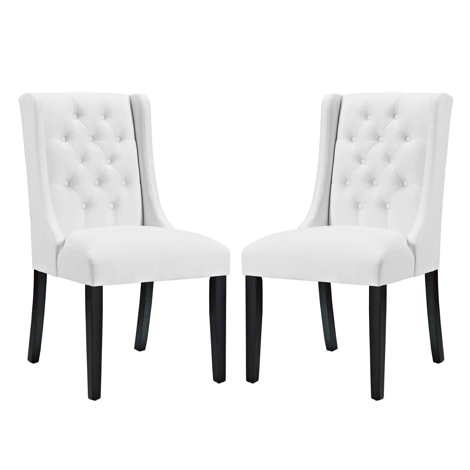 Baronet Dining Chair Vinyl Set of 2 by Modway