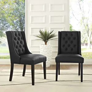 Baronet Dining Chair Vinyl Set of 2 by Modway
