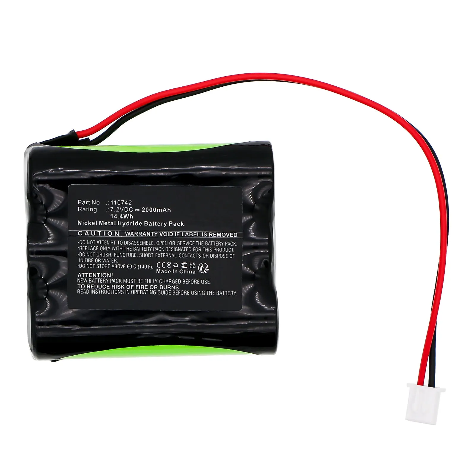 Batteries N Accessories BNA-WB-H20477 Medical Battery - Ni-MH, 7.2V, 2000mAh, Ultra High Capacity - Replacement for Kern Chair 110742 Battery