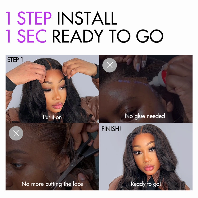 Beginner Friendly Ash Blonde Highlight Short Kinky Curly Wig Glueless Minimalist HD Lace Wig Pre-Cut Lace