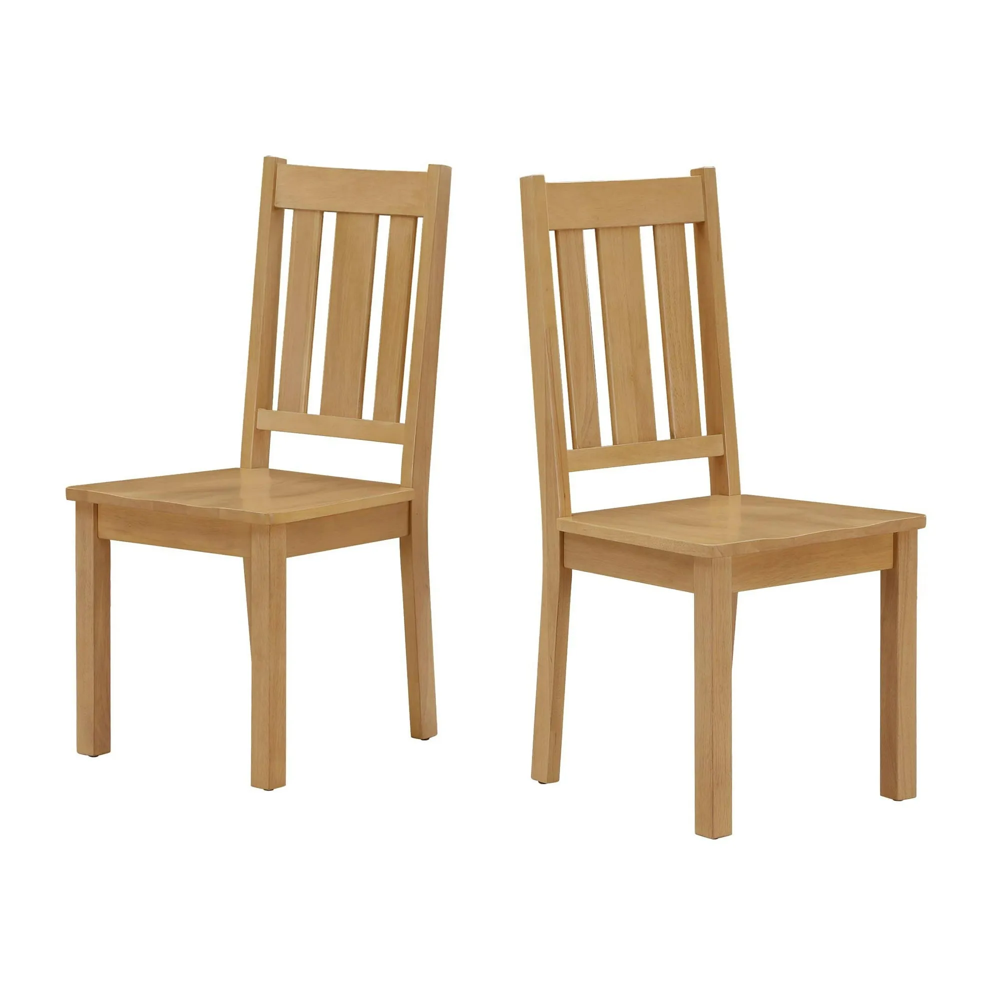 Better Homes & Gardens BH3325004710011 Bankston Dining Chair, Natural Pine Finish, 2 Pack