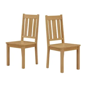 Better Homes & Gardens BH3325004710011 Bankston Dining Chair, Natural Pine Finish, 2 Pack