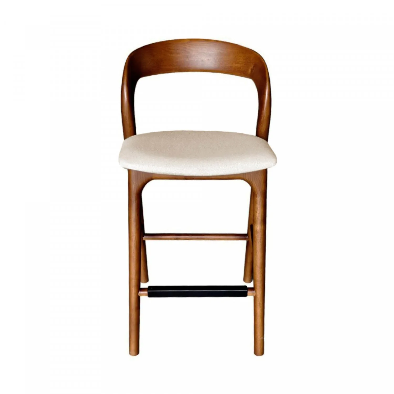 Brivonne Counter Stool - Walnut Frame