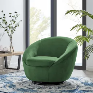 Buttercup Performance Velvet Swivel Chair by Modway