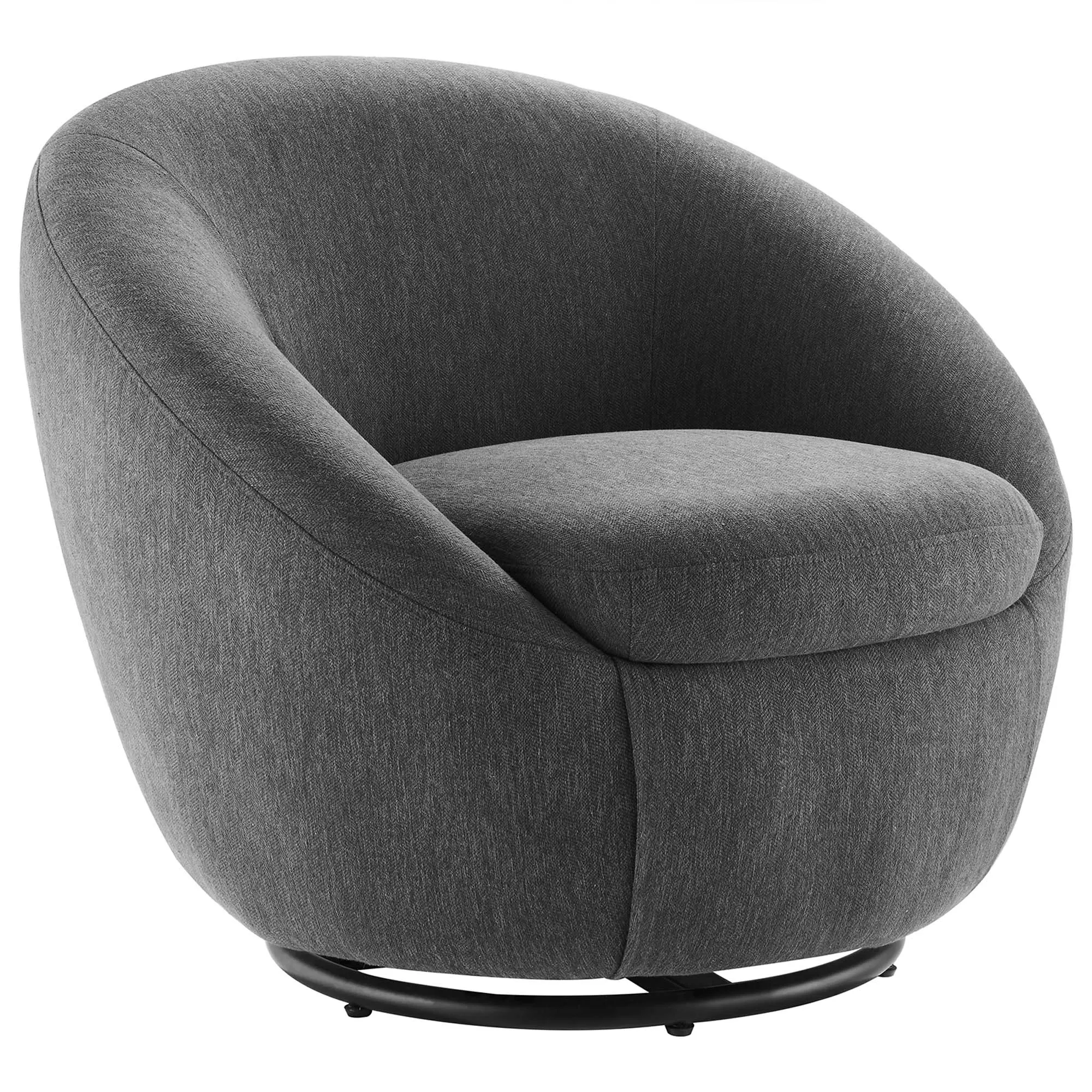 Buttercup Upholstered Fabric Swivel Chair by Modway