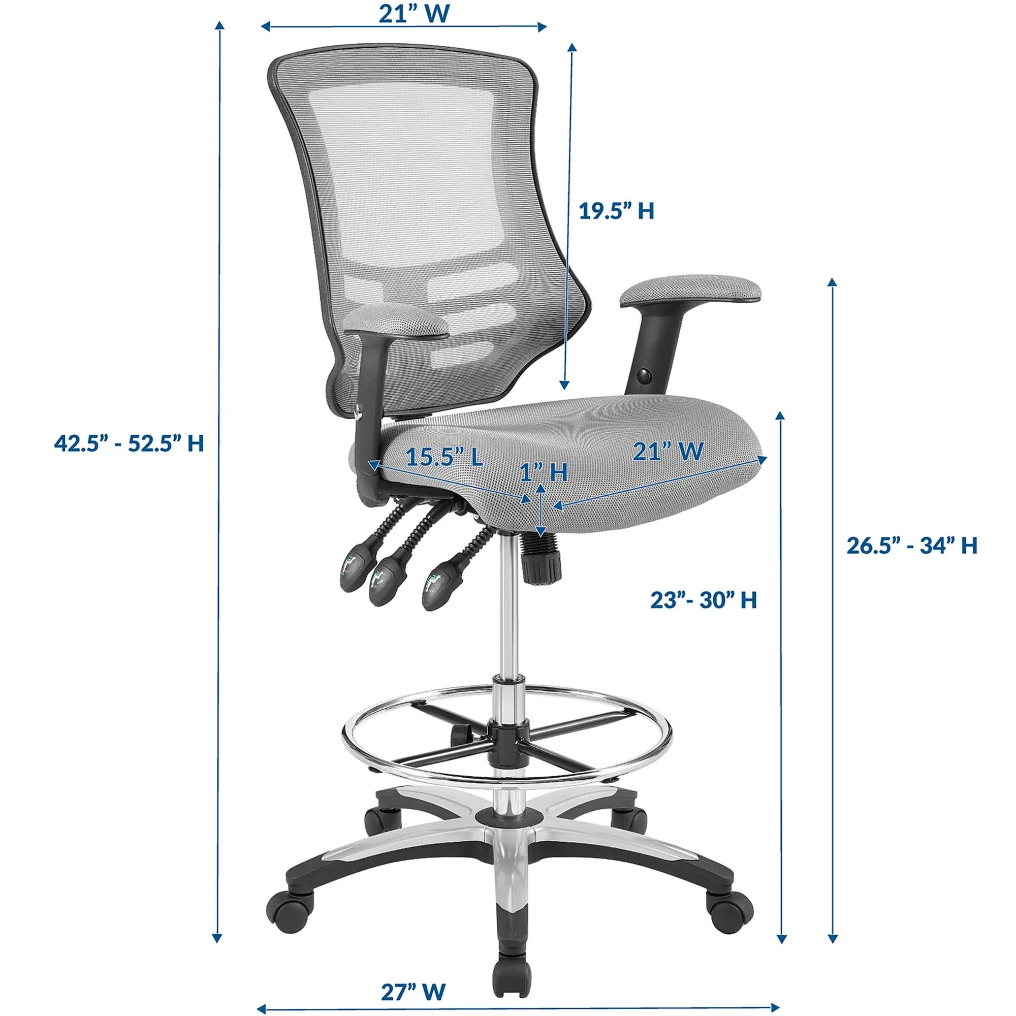 Calibrate Mesh Drafting Chair by Modway