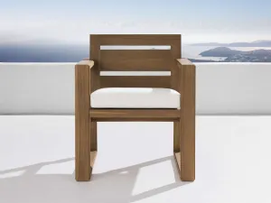Canyon Outdoor Teak Dining Arm Chair