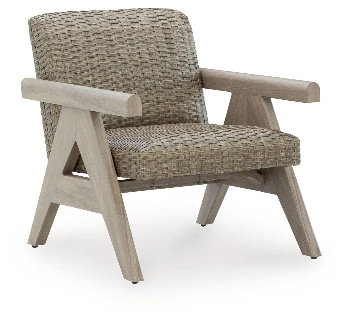 Carisbo Beige Rocking Lounge Chair