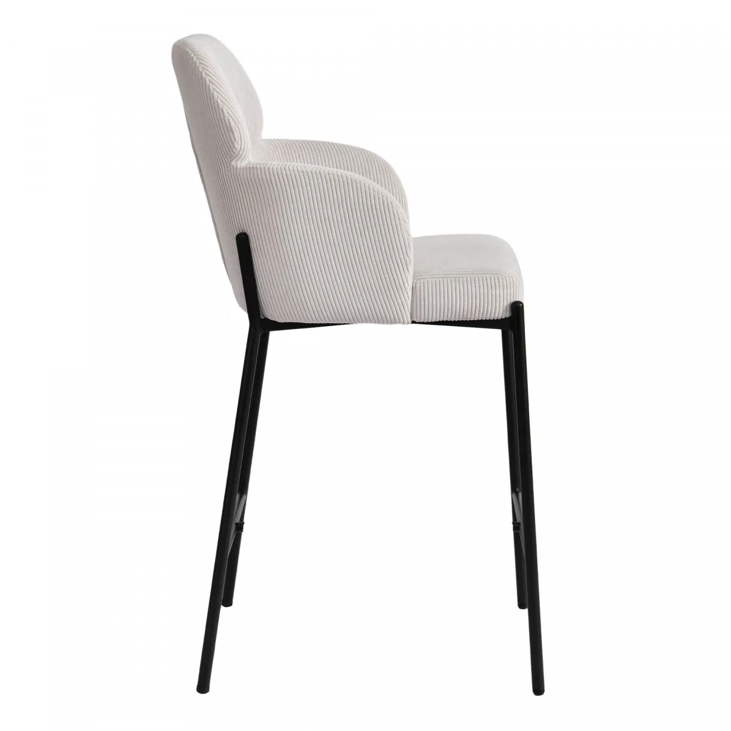 Celon Counter Stool - Corduroy White - Set Of Two