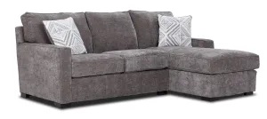 Charlotte 2-Piece Sectional with Right-Facing Chaise - Stone