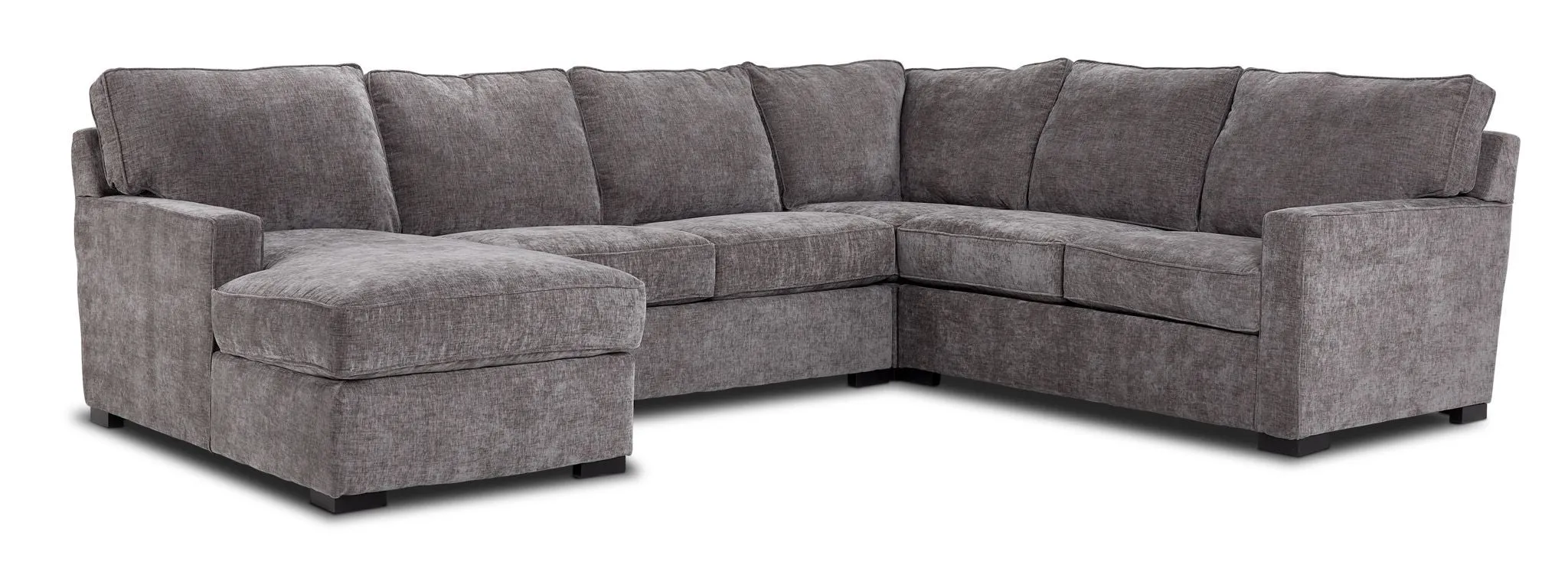Charlotte 4-Piece Sectional with Left-Facing Chaise - Stone