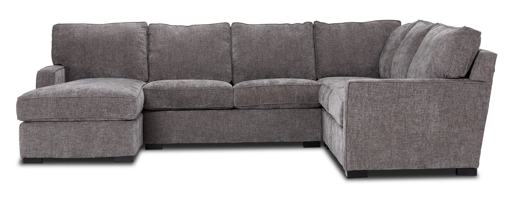 Charlotte 4-Piece Sectional with Left-Facing Chaise - Stone