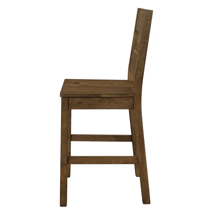 Coleman Counter Height Stools Rustic Golden Brown