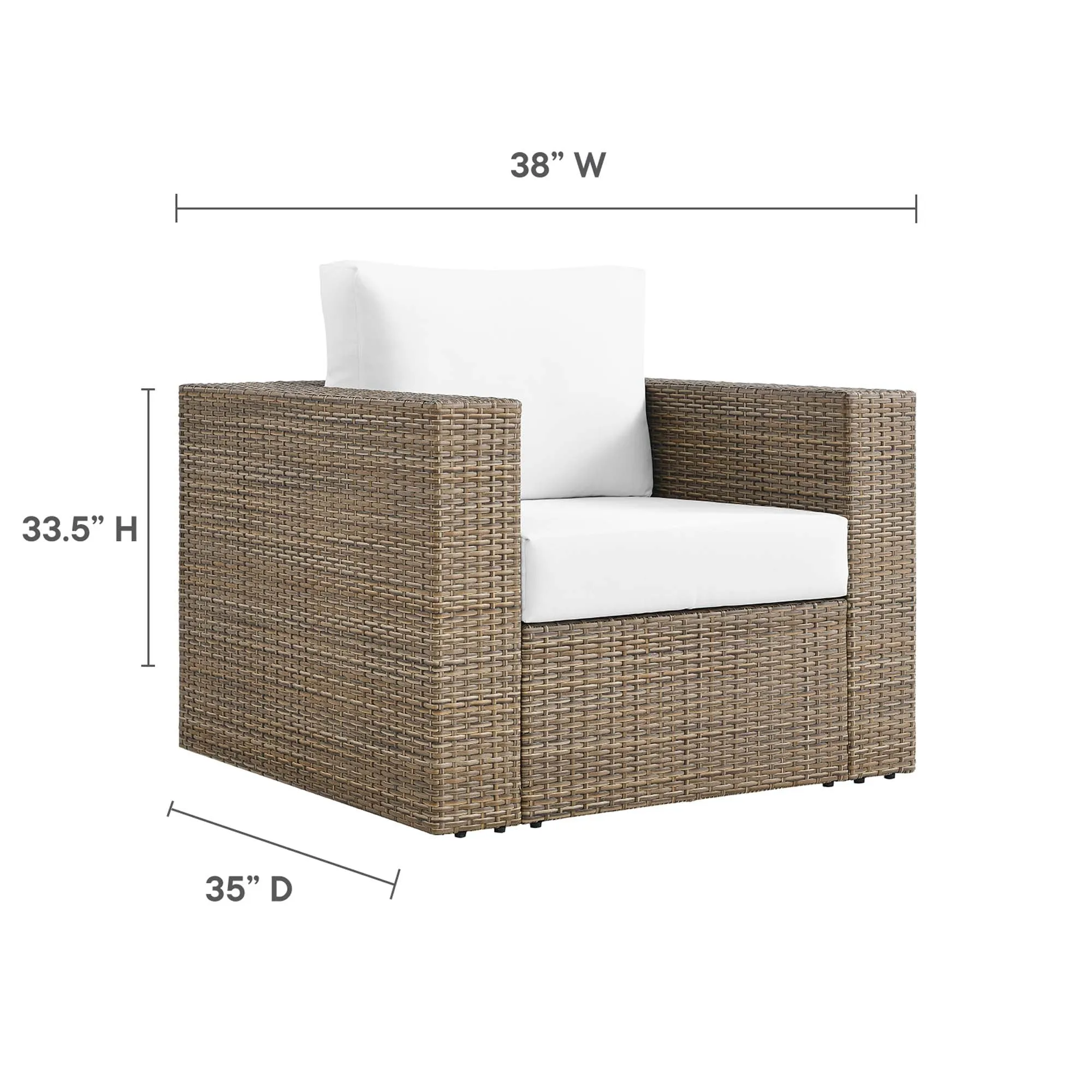 Convene Outdoor Patio Outdoor Patio Armchair by Modway