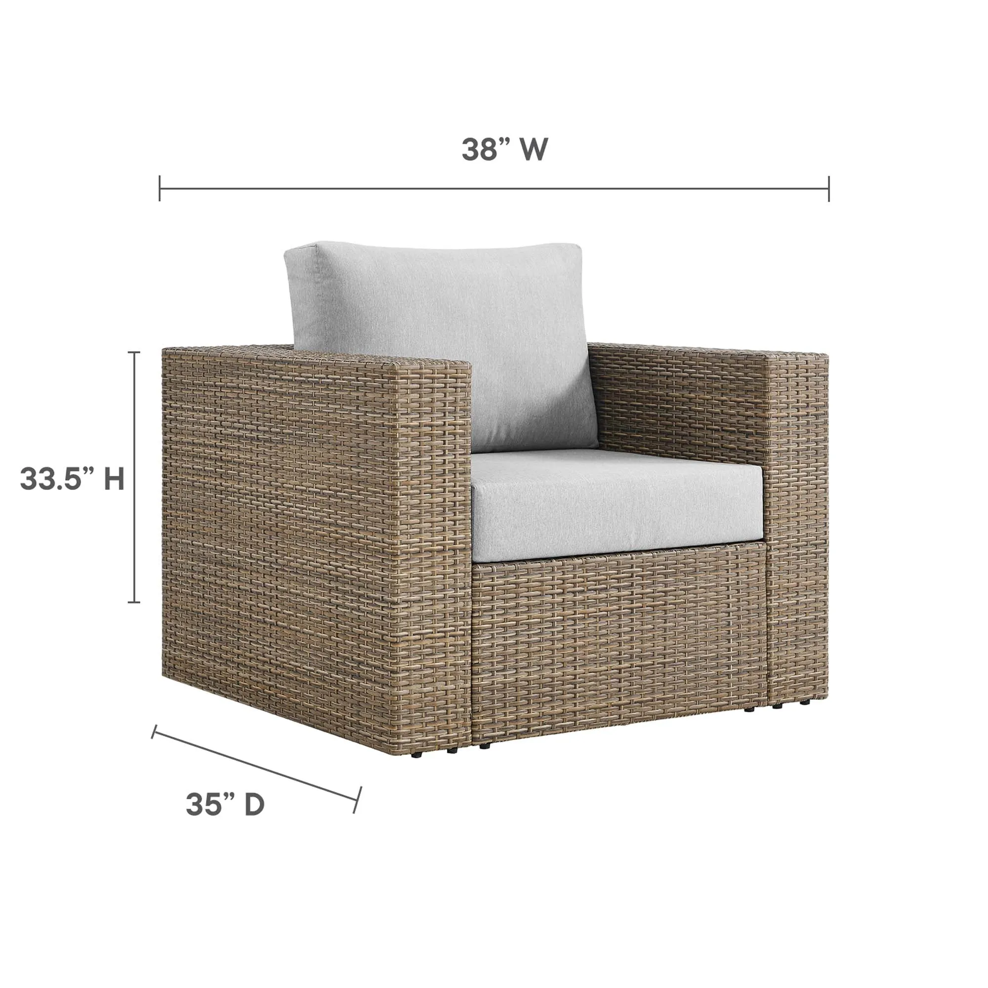 Convene Outdoor Patio Outdoor Patio Armchair by Modway