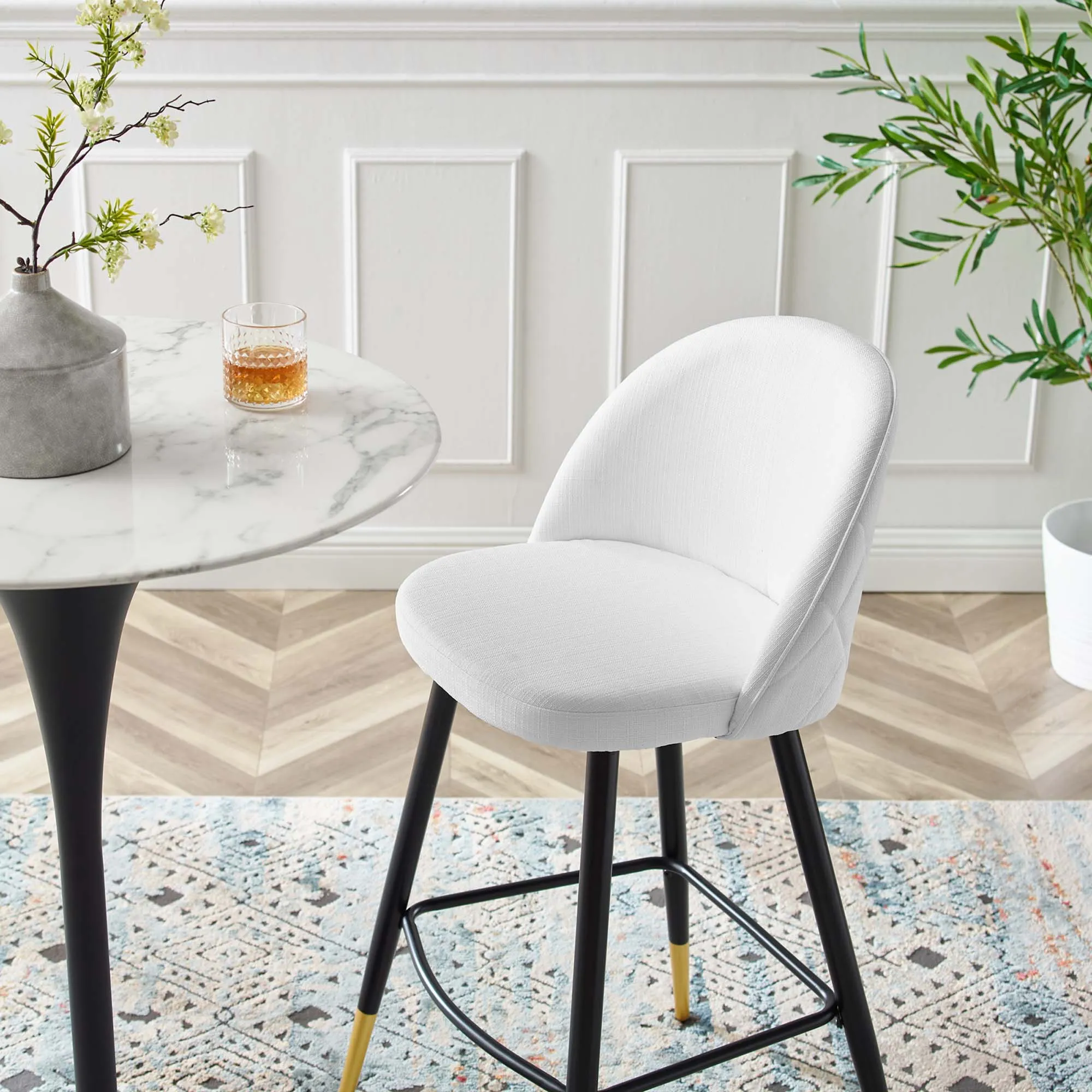 Cordial Fabric Bar Stools - Set of 2 by Modway