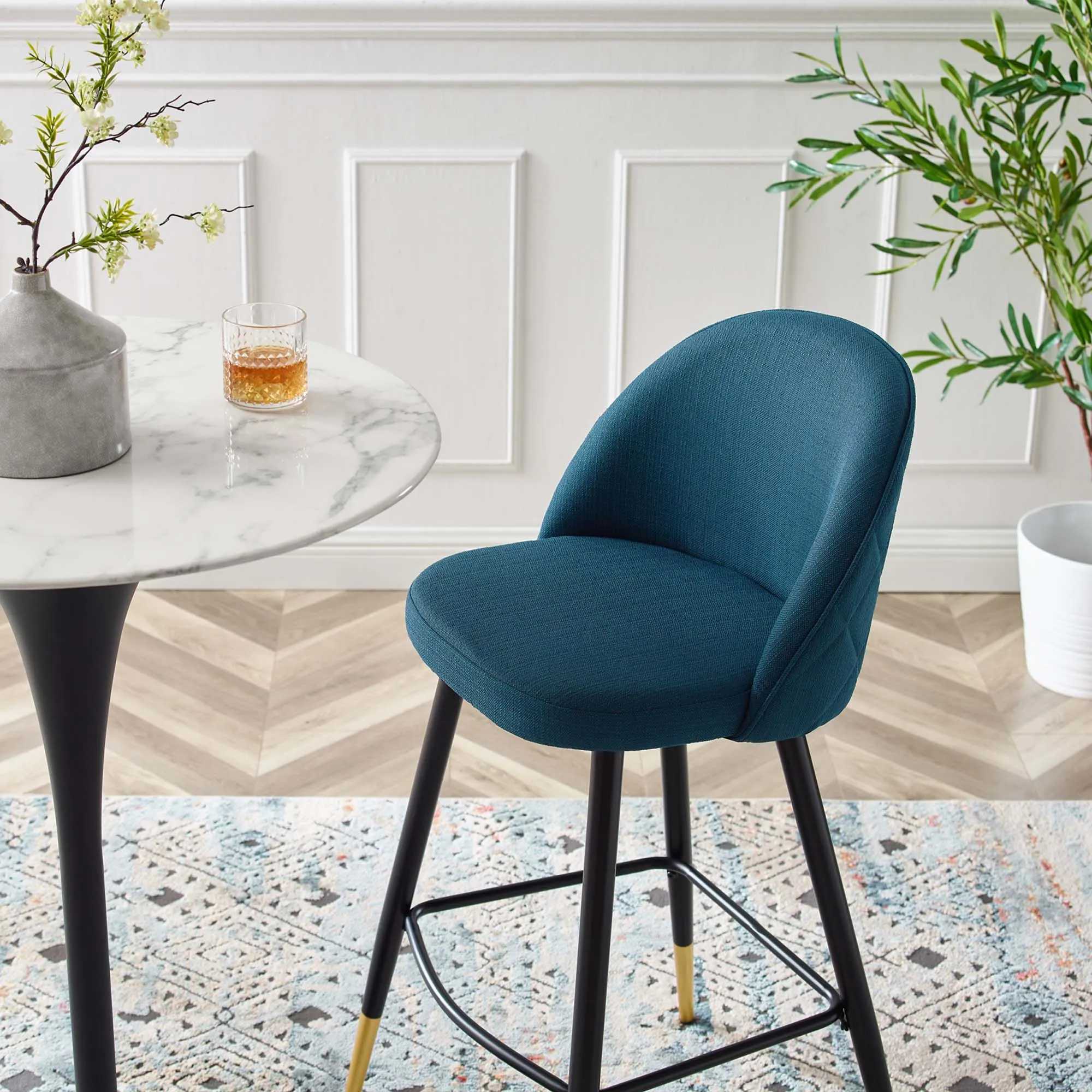Cordial Fabric Bar Stools - Set of 2 by Modway