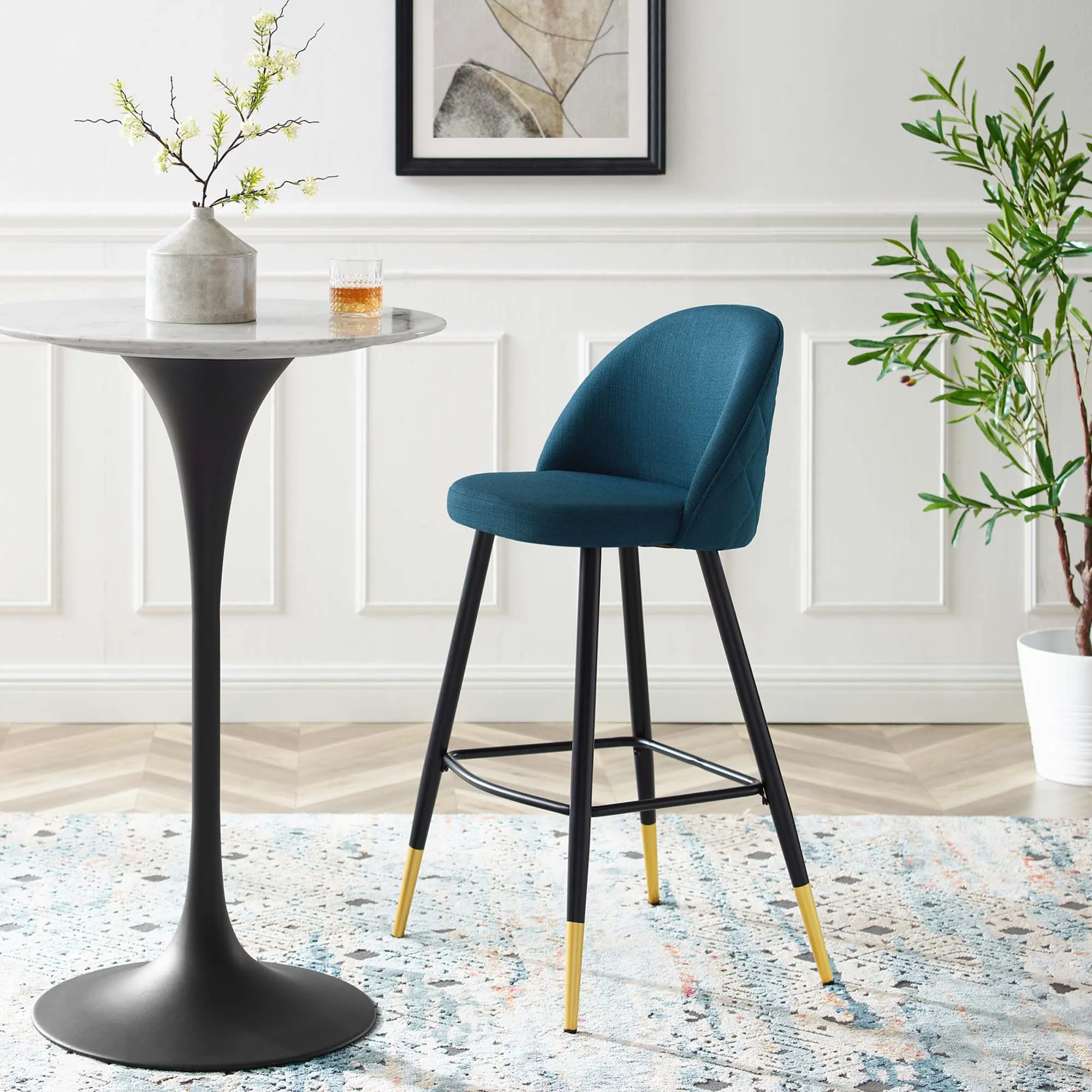 Cordial Fabric Bar Stools - Set of 2 by Modway