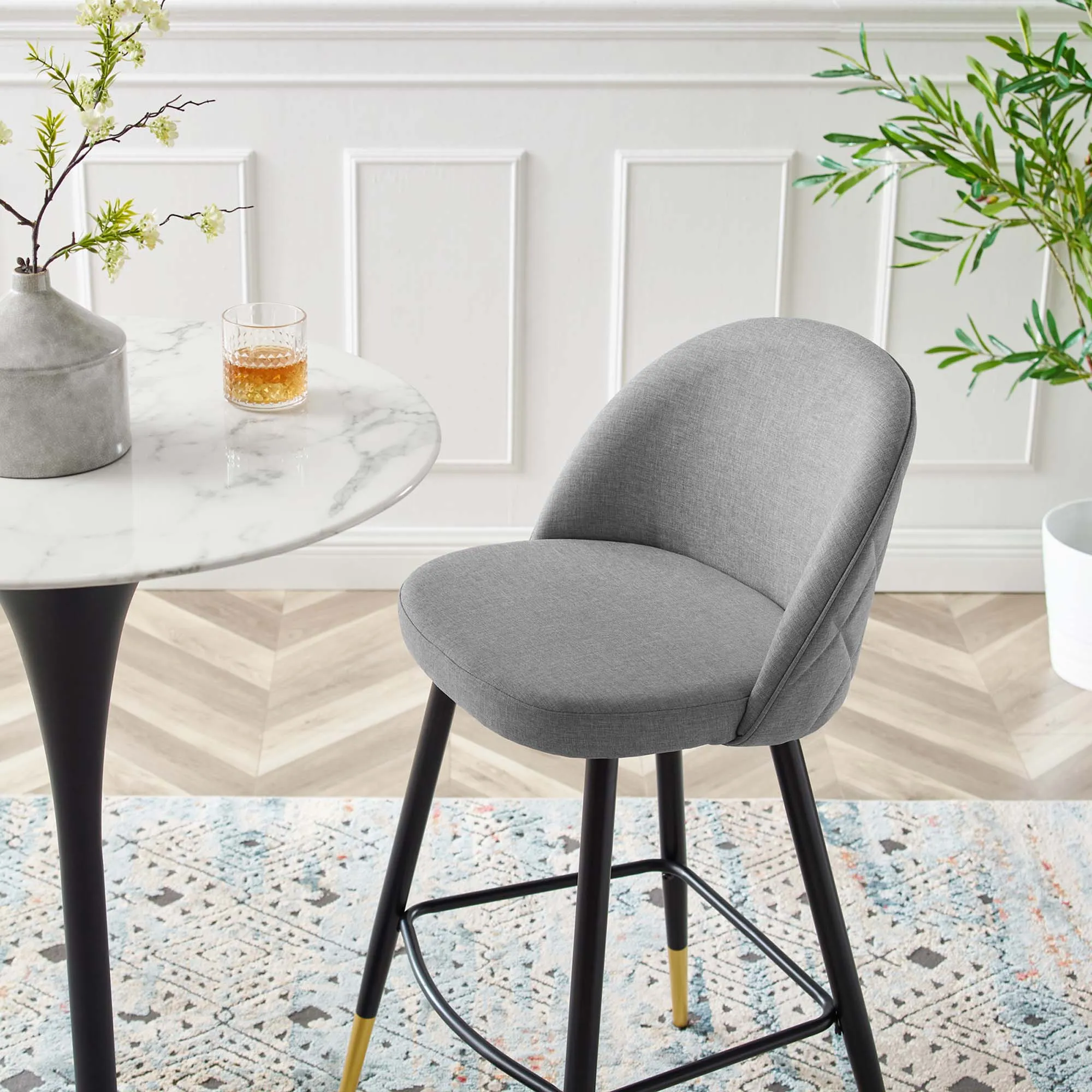 Cordial Fabric Bar Stools - Set of 2 by Modway