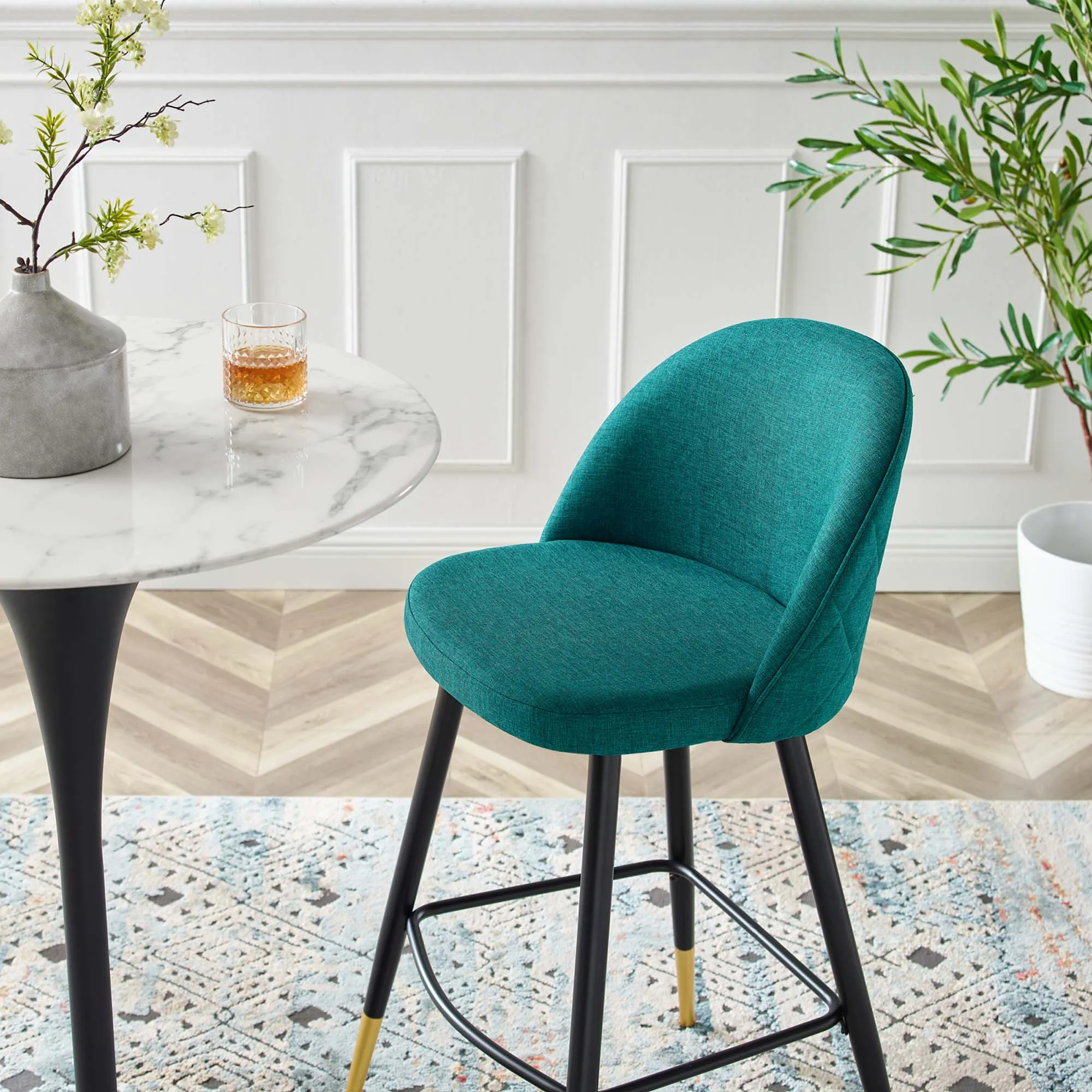 Cordial Fabric Bar Stools - Set of 2 by Modway