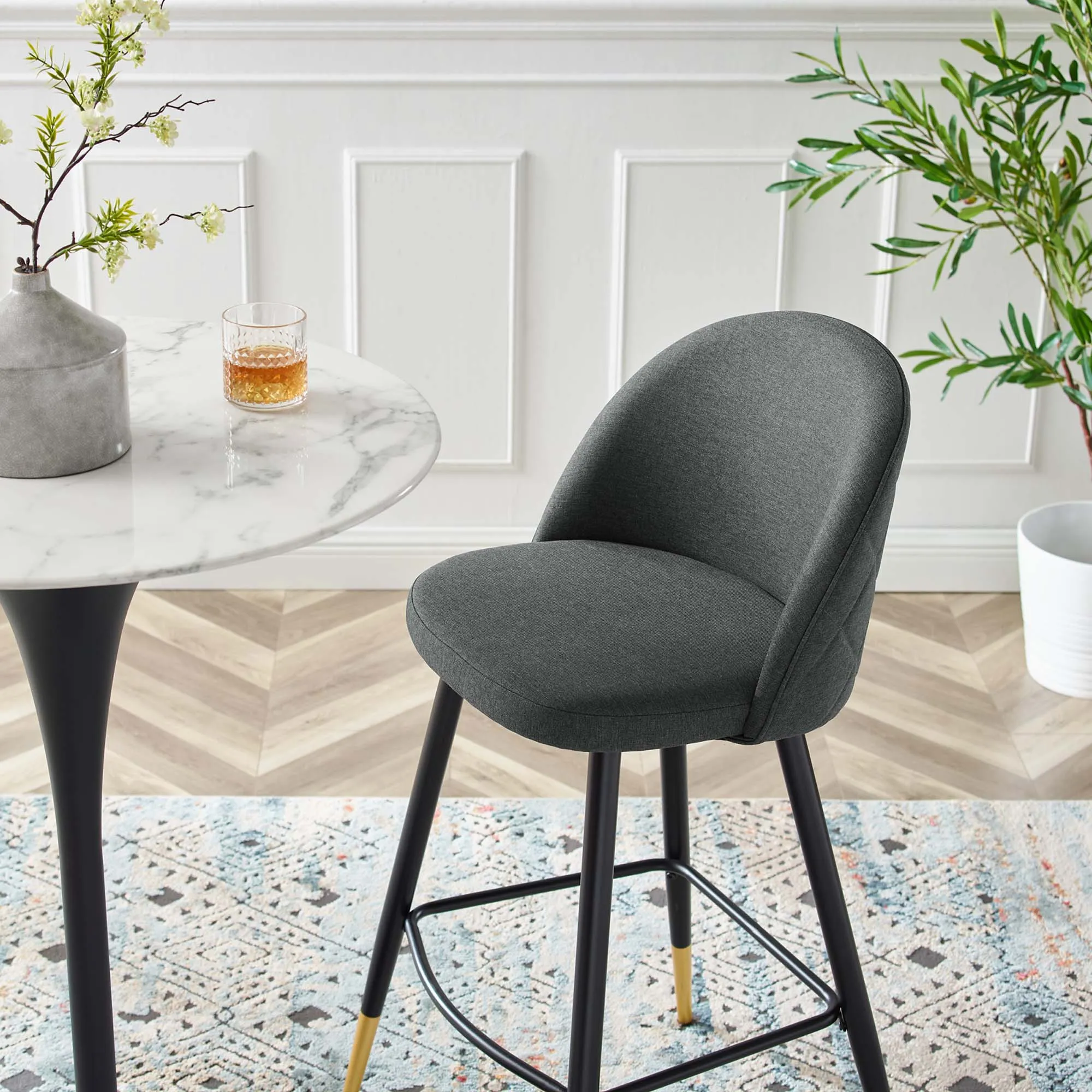 Cordial Fabric Bar Stools - Set of 2 by Modway