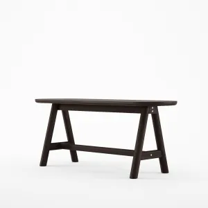 Curbus Oval Bench - White Ash Dark Stained