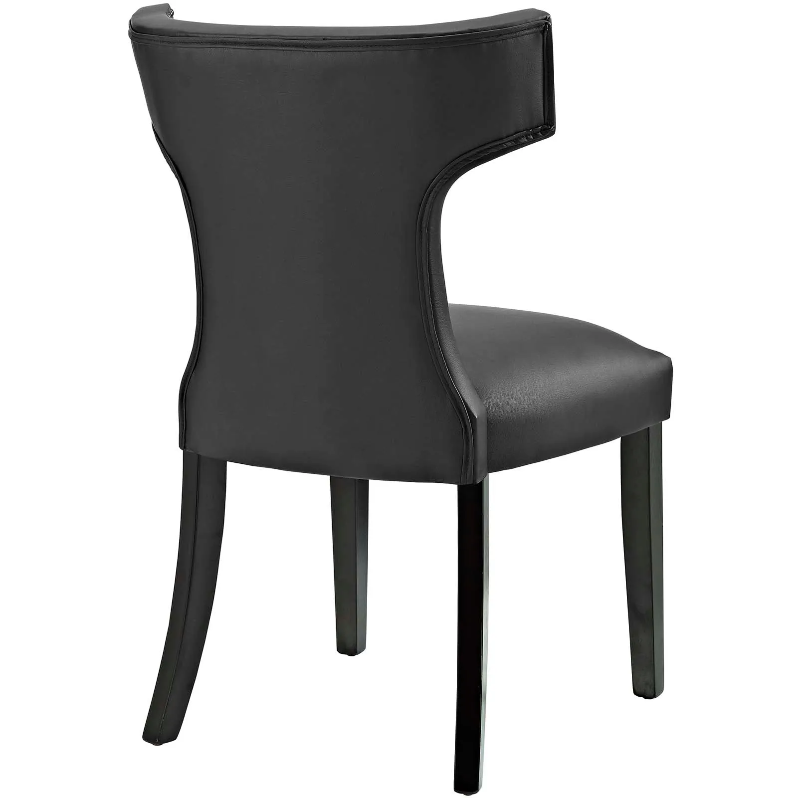 Curve Vegan Leather Dining Chair by Modway