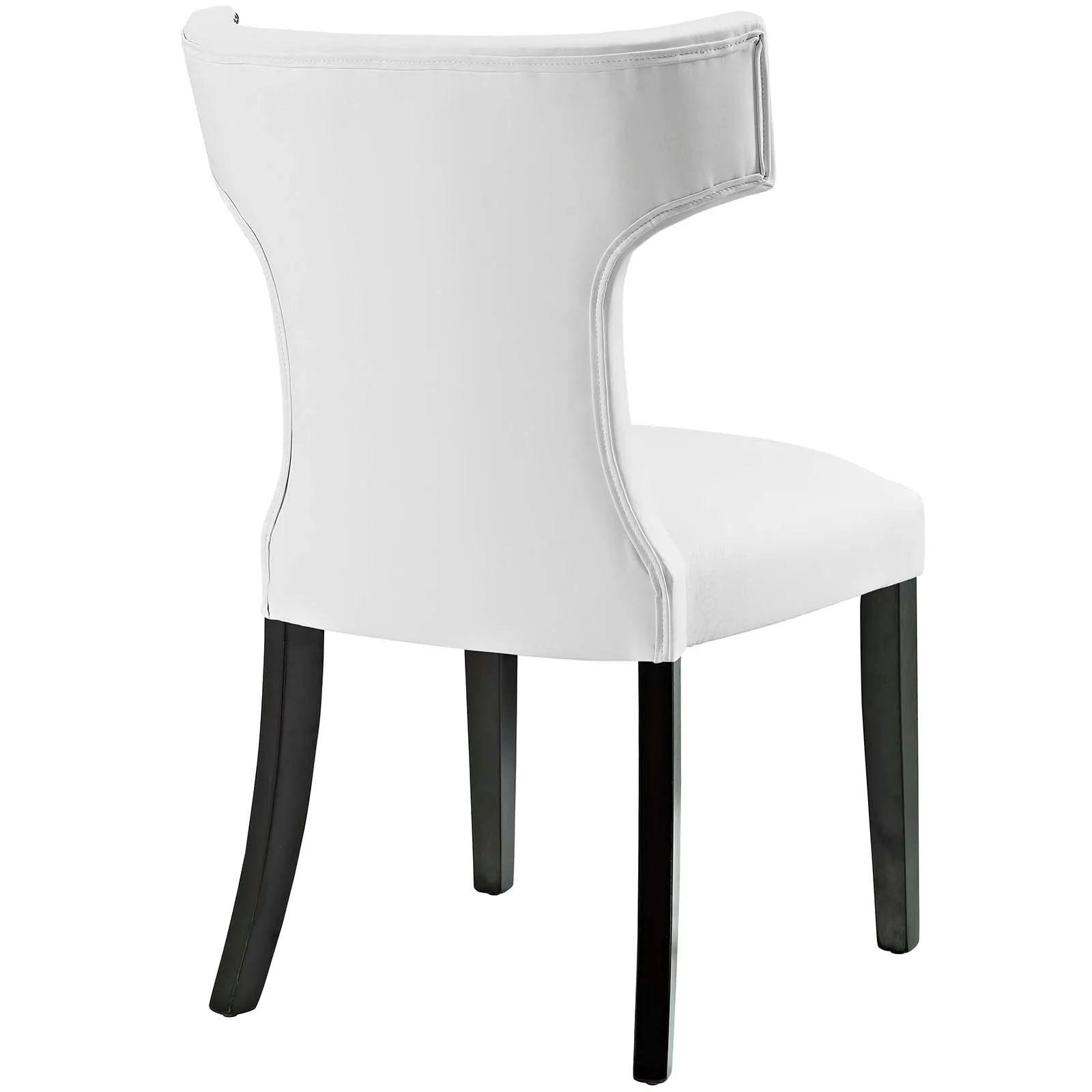 Curve Vegan Leather Dining Chair by Modway