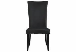 Daisy Dining Chair Black Velvet