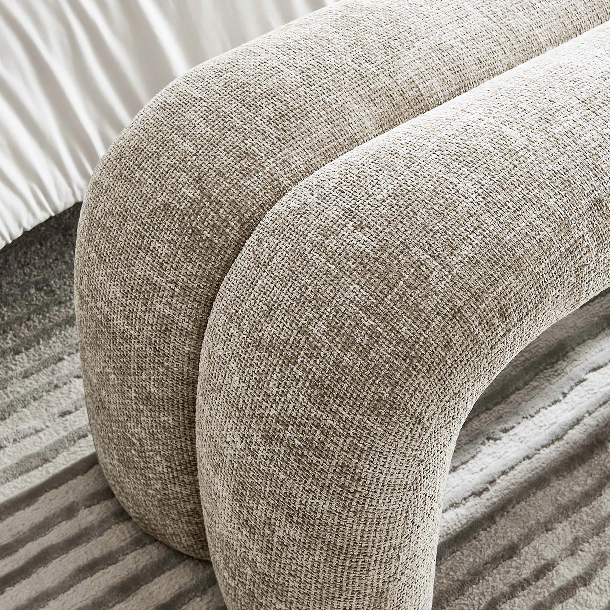 Dax 50.5" Chenille Upholstered Accent Bench by Modway
