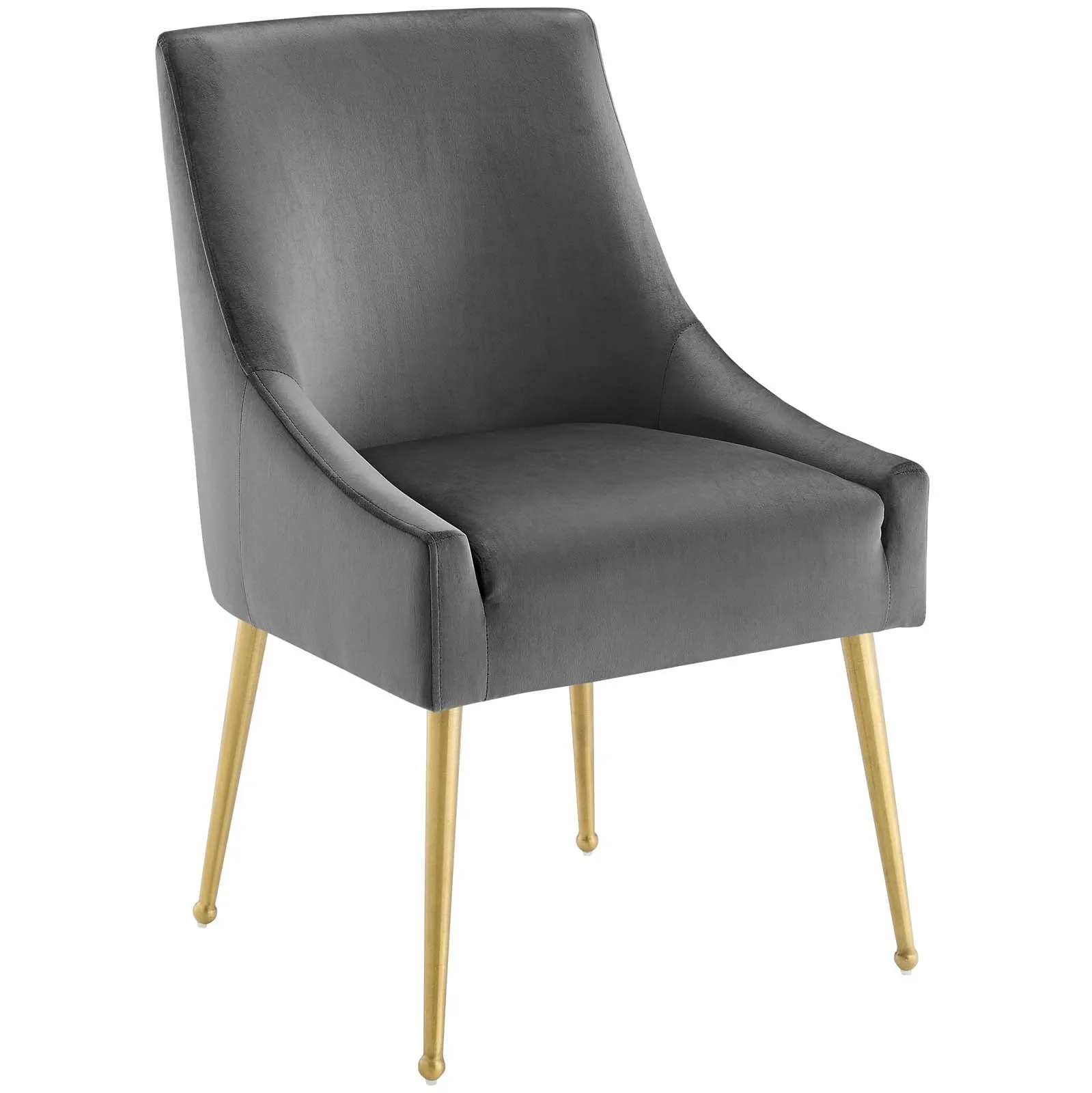 Discern Upholstered Performance Velvet Dining Chair Set of 2 by Modway