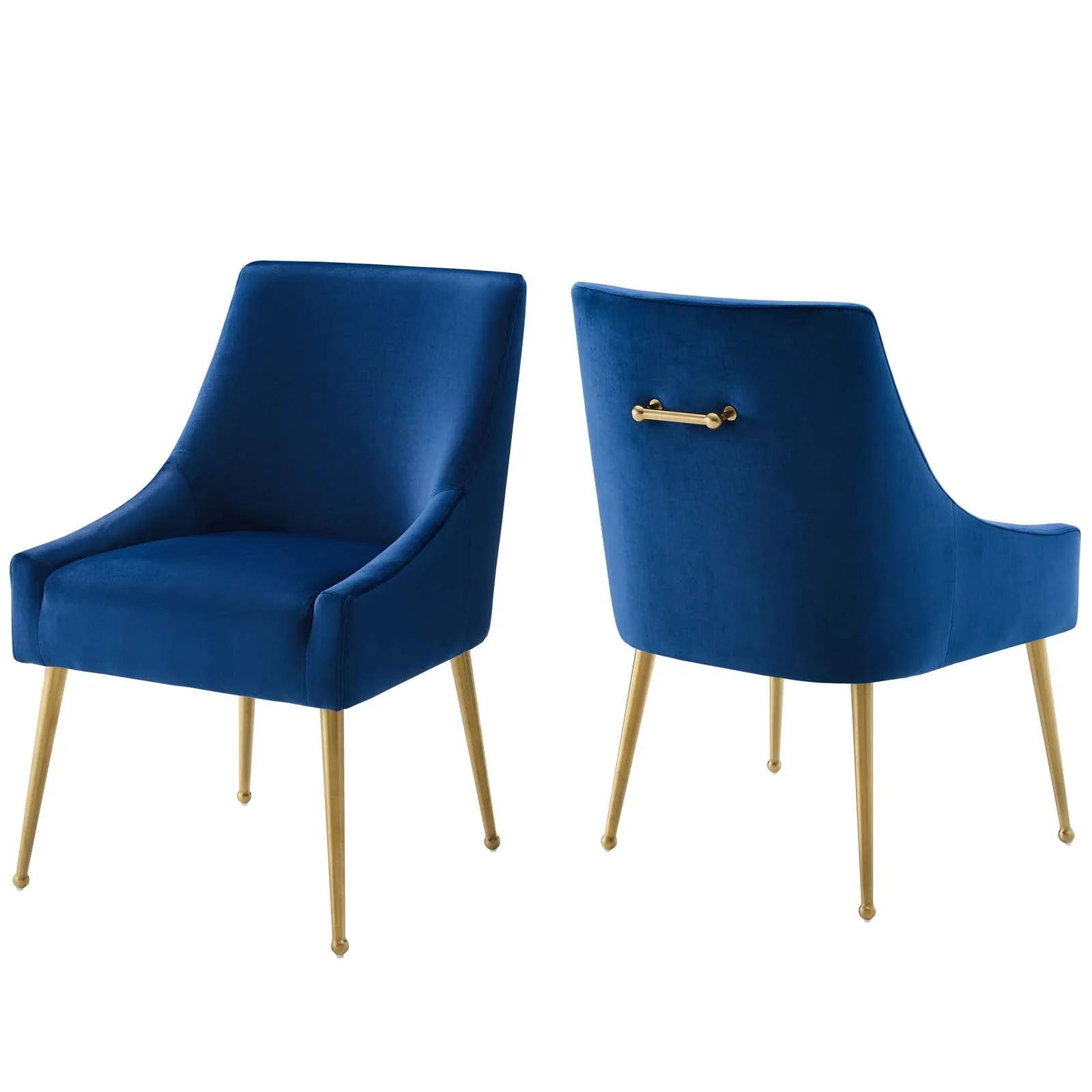 Discern Upholstered Performance Velvet Dining Chair Set of 2 by Modway