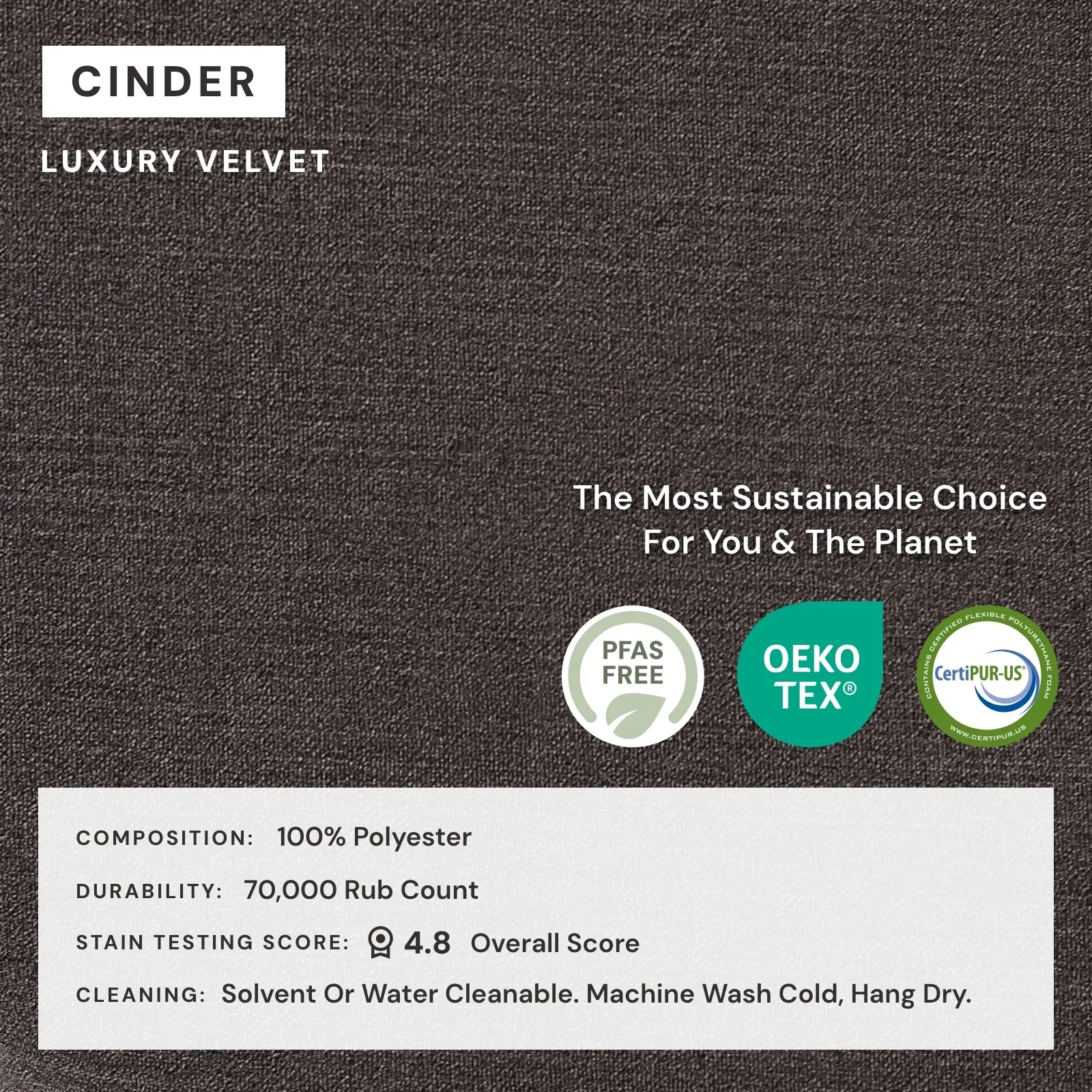 Elevate Comfort Layer Set for 8-Seater Open-Ends U-Sectional | Luxury Velvet in Cinder
