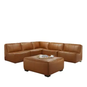 Empire Brown 5 Piece Sectional
